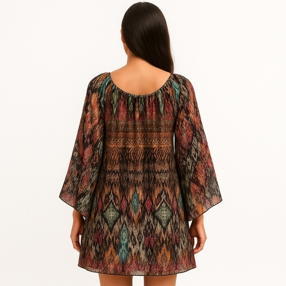 Colorful Patterned Boho Dress - Picture 6 of 7